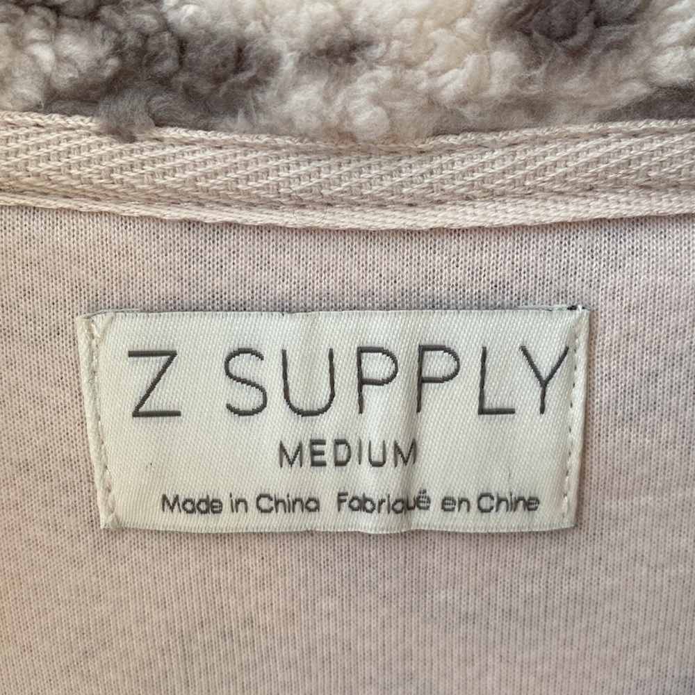 Z Supply Fleece 3/4 Zip Jacket - medium - Picture 3 of 6